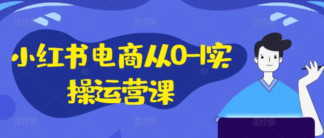 小红书电商从0-1实操运营课，小红书手机实操小红书/IP和私域课/小红书电商电脑实操板块等-一新网创