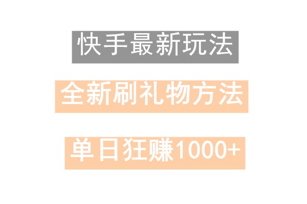 快手无人直播，过年最稳项目，技术玩法，小白轻松上手日入500+-一新网创