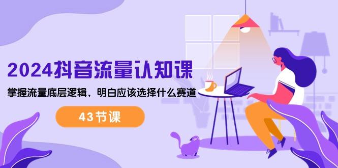 2024抖音流量·认知课：掌握流量底层逻辑，明白应该选择什么赛道 (43节课-一新网创