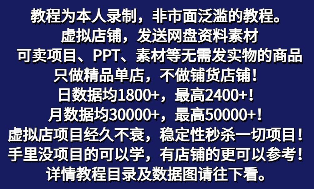 图片[2]-拼多多虚拟电商训练营月入50000+你也行，暴利稳定长久，副业首选-一新网创
