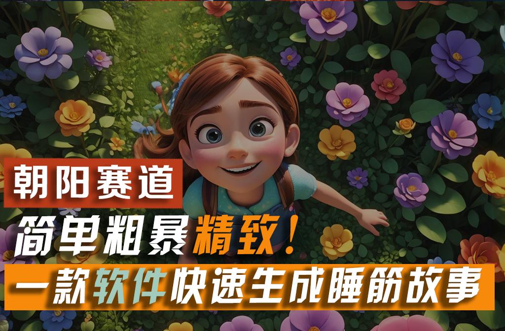 利用一款软件5分钟一条爆款睡筋故事，简单粗暴精致！小白月入2w+-一新网创