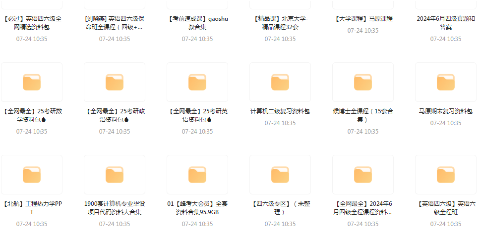 大学资源最全合集-一新网创