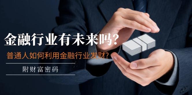 某付费文章：金融行业有未来吗？普通人如何利用金融行业发财?(附财富密码-一新网创