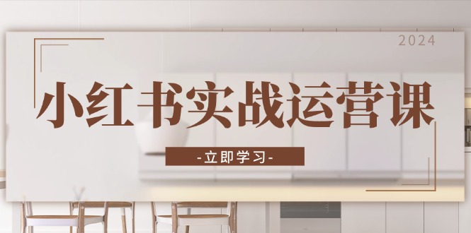 小红书实战运营课：从开通店铺到直播话术，打造爆款笔记与高效直播-一新网创