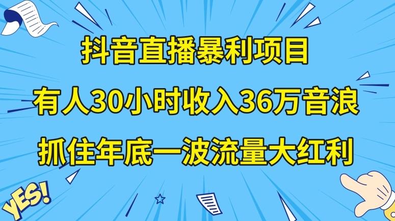 抖音直播暴利项目，有人30小时收入36万音浪，公司宣传片年会视频制作，抓住年底一波流量大红利【揭秘】-一新网创