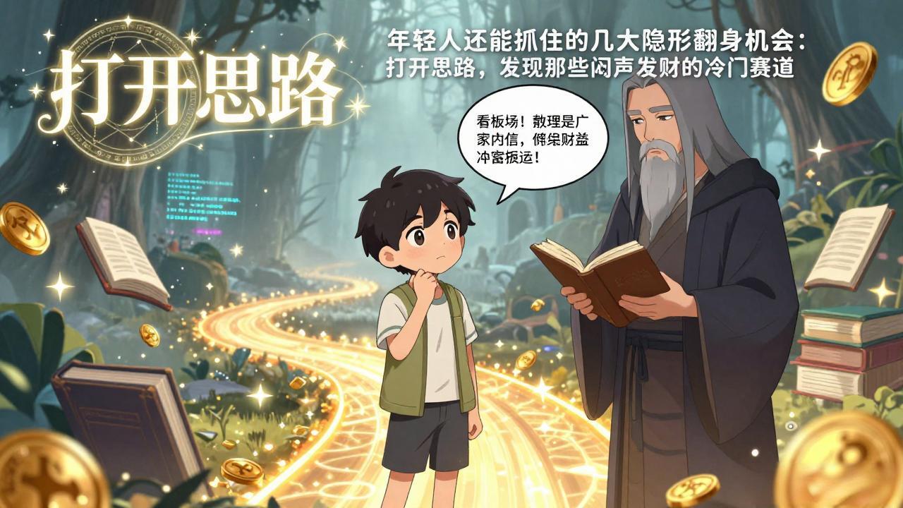 付费文1+2：年轻人还能抓住的几大隐形翻身机会：打开思路，发现那些闷声发财的冷门赛道-一新网创