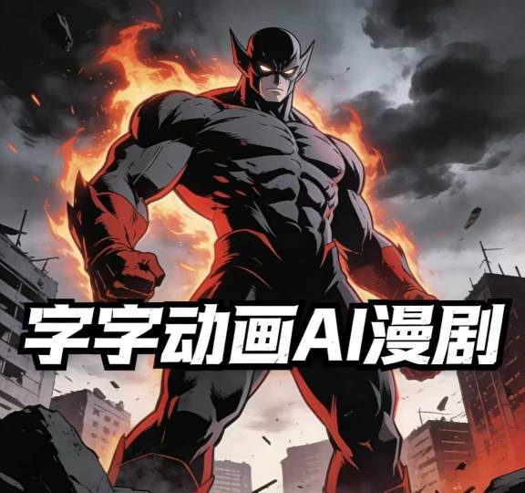 字字动画AI漫剧2026年第1期系统课程，小白看完就能学会实操的漫剧课，单人月收1-3W-一新网创