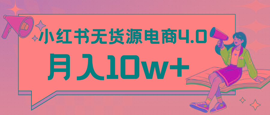 小红书新电商实战 无货源实操从0到1月入10w+ 联合抖音放大收益-一新网创