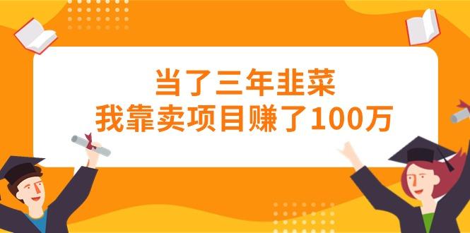 当了三年韭菜我靠卖项目赚了100万-一新网创