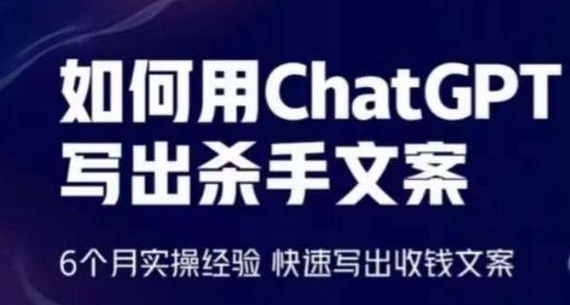 如何用ChatGPT写出杀手文案，6个月实操经验，快速写出收钱文案-一新网创