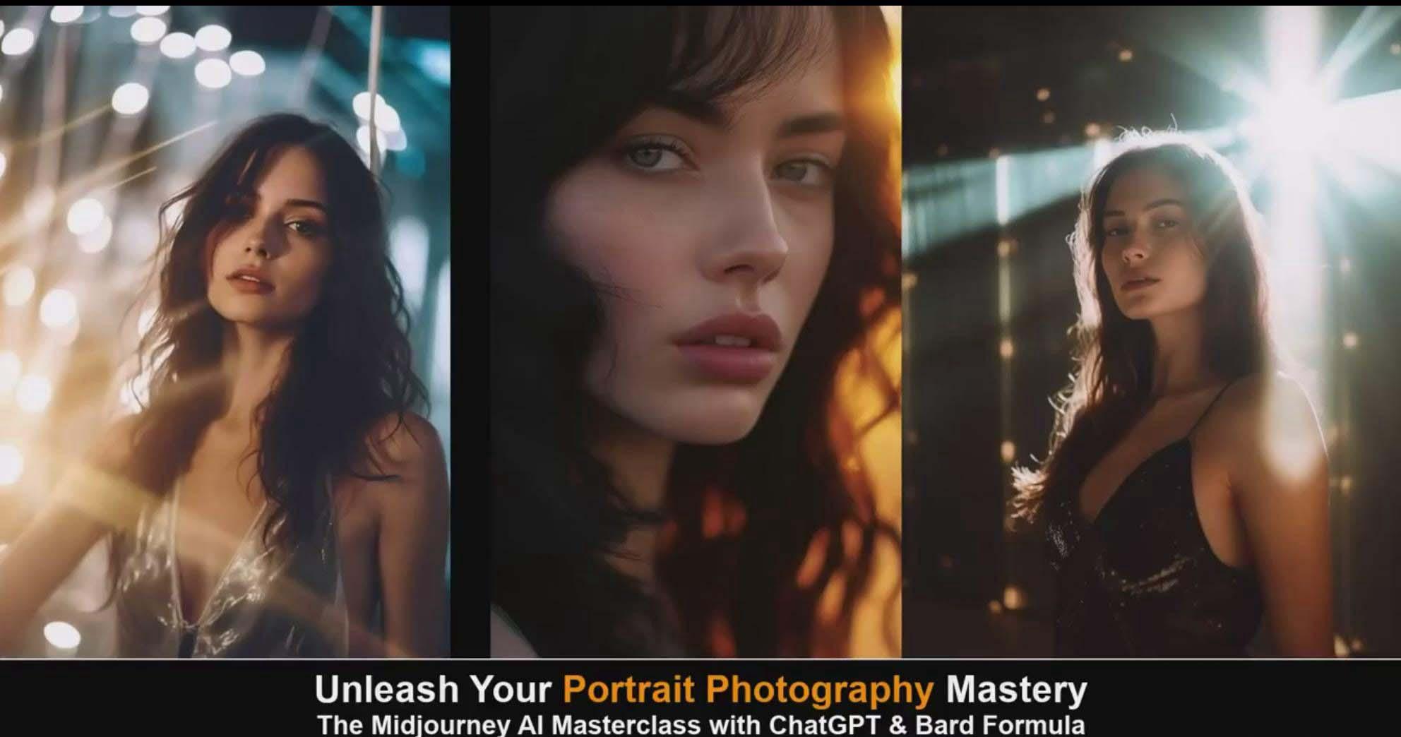 图片[6]-(9312期)Midjourney v5 ChatGPT 和 Bard AI人工智能人像摄影大师班-15节-中英字幕-一新网创