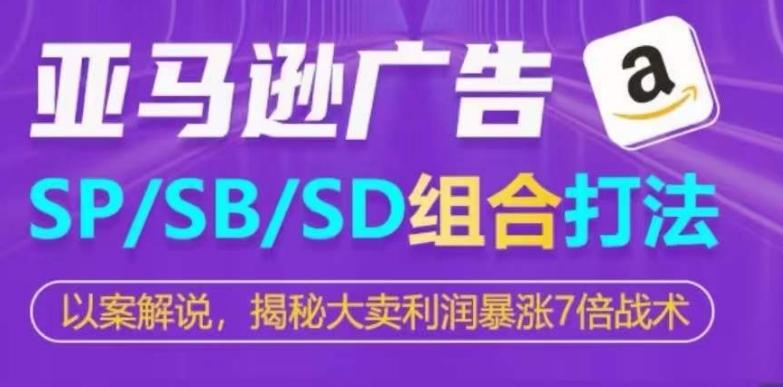 亚马逊SP/SB/SD广告组合打法，揭秘大卖利润暴涨7倍战术-一新网创