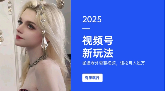搬运老外奇葩视频，撸视频号分成计划收益，每天只需一小时，新手小白轻松月入过W-一新网创
