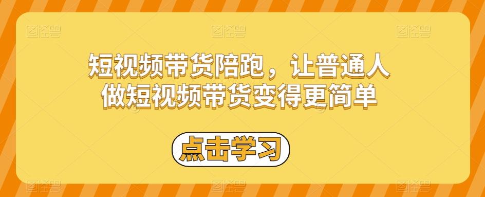 短视频带货陪跑，让普通人做短视频带货变得更简单-一新网创