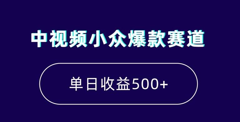 中视频小众爆款赛道，7天涨粉5万+，小白也能无脑操作，轻松月入上万【揭秘】-一新网创