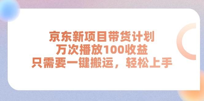 京东新项目带货计划，万次播放100收益，只需要一键搬运，轻松上手-一新网创