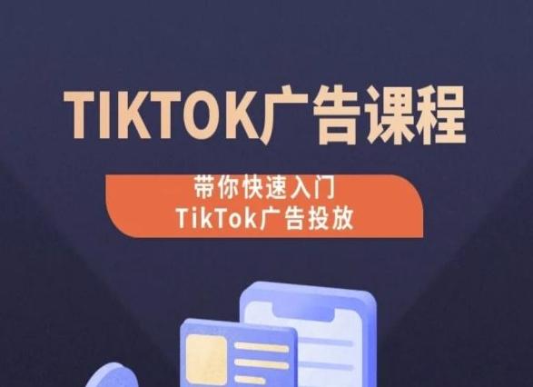 TikTok广告投放课程，从0-1实操课，带你快速入门TikTok广告投放-一新网创