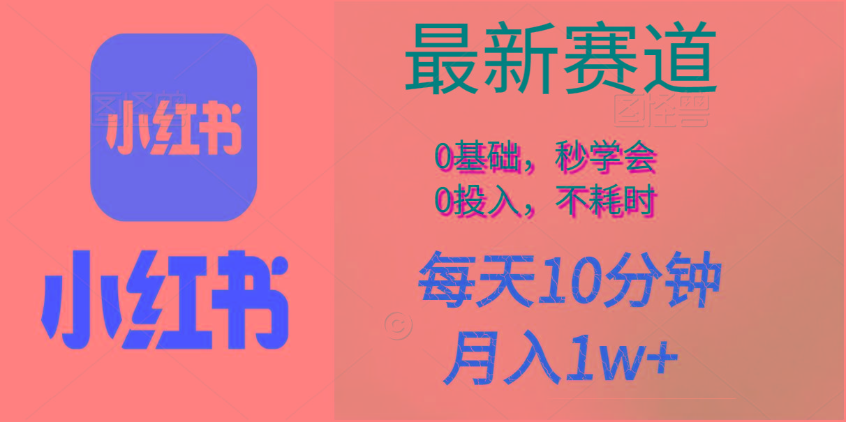 每天10分钟，月入1w+。看完就会的无脑项目-一新网创
