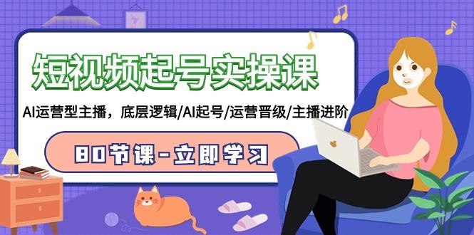 (9470期)短视频起号实操课，AI运营型主播，底层逻辑/AI起号/运营晋级/主播进阶/80节-一新网创