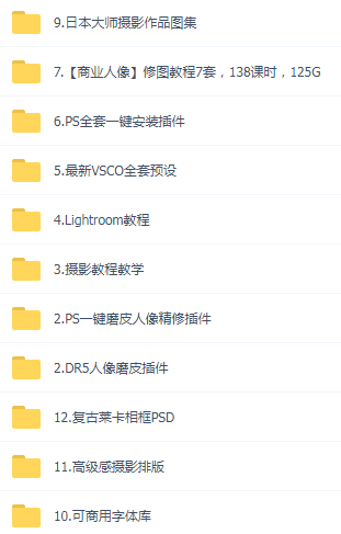 某宝买的杂乱PS LR教程预设摄影-一新网创