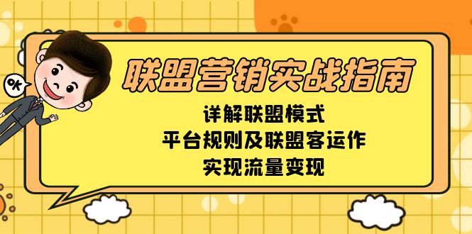 联盟营销实战指南，详解联盟模式、平台规则及联盟客运作，实现流量变现-一新网创