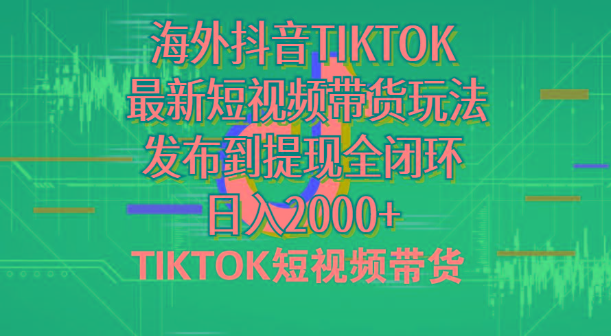 海外短视频带货，最新短视频带货玩法发布到提现全闭环，日入2000+-一新网创