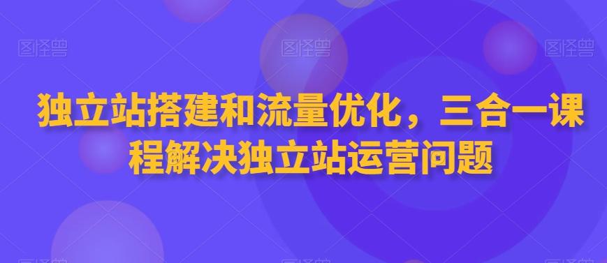 独立站搭建和流量优化，三合一课程解决独立站运营问题-一新网创