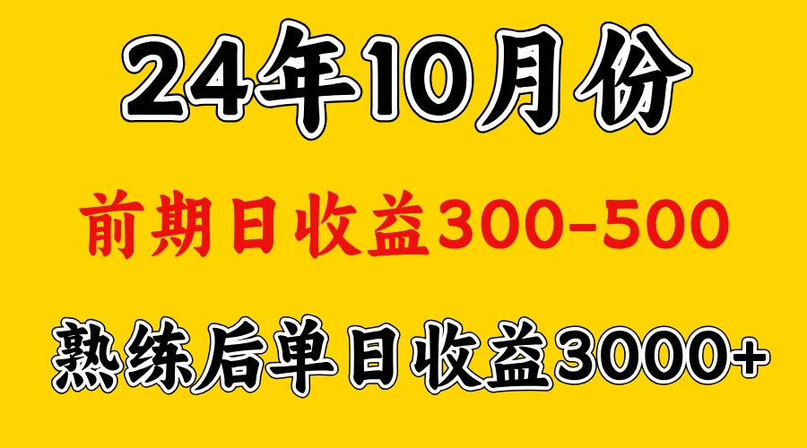 高手是怎么赚钱的.前期日收益500+熟练后日收益3000左右-一新网创