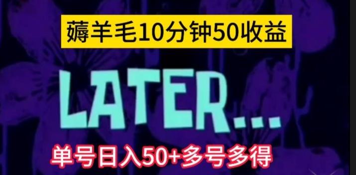 美团薅羊毛玩法，单号日入50+多号多得【仅揭秘】-一新网创