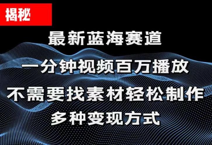 揭秘！一分钟教你做百万播放量视频，条条爆款，各大平台自然流，轻松月...-一新网创