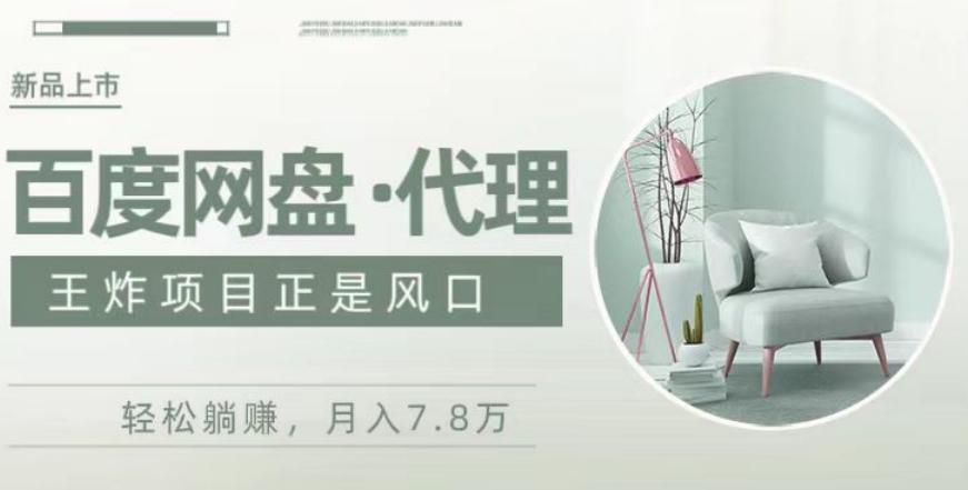 度盘代理，月入7w保姆级全方位教程-一新网创