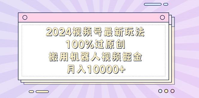 2024视频号最新玩法，100%过原创，搬用机器人视频掘金，月入10000+-一新网创