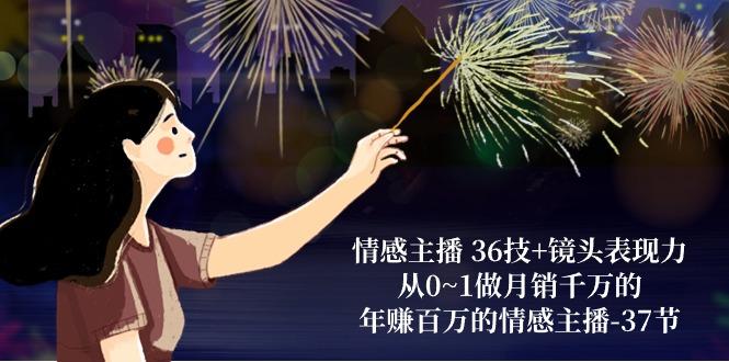 情感主播 36技+镜头表现力：从0~1做月销千万的，年赚百万的情感主播-37节-一新网创