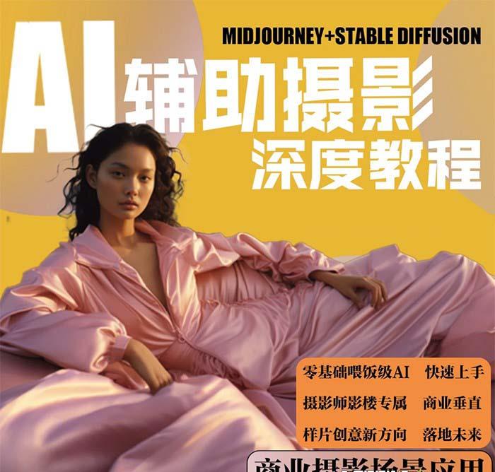 (8727期)2024年AI辅助摄影人工智能商业应用摄影课程(37节课)-一新网创