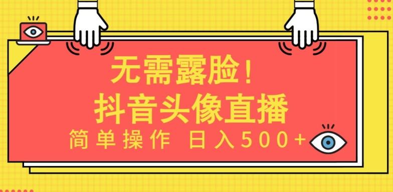 无需露脸，Ai头像直播项目，简单操作日入500+【揭秘】-一新网创