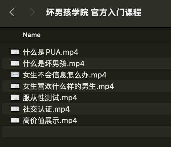 坏男孩学院 官方入门课程-一新网创