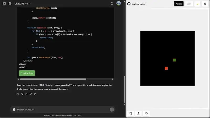 ChatGPT Code Preview｜AI编程预览工具-一新网创