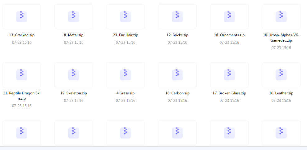 【素材分享】实用教程+素材 Zbrush与Blender表面纹理合集-一新网创