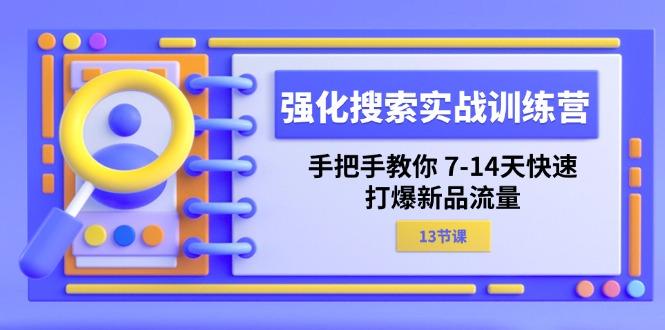 强化 搜索实战训练营，手把手教你 7-14天快速-打爆新品流量(13节课-一新网创