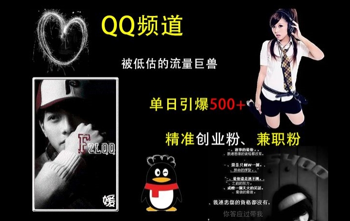 QQ频道：被低估的流量巨兽，单日引爆500+精准创业粉、兼职粉的引流秘籍-一新网创