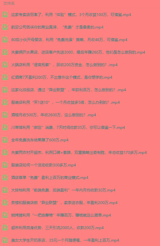 图片[5]-(9607期)真实有效391套商业模式，年入几十到几百万案例解析(电子书+视频+图文)-一新网创