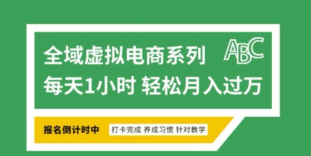 全域虚拟电商变现系列，通过平台出售虚拟电商产品从而获利-一新网创