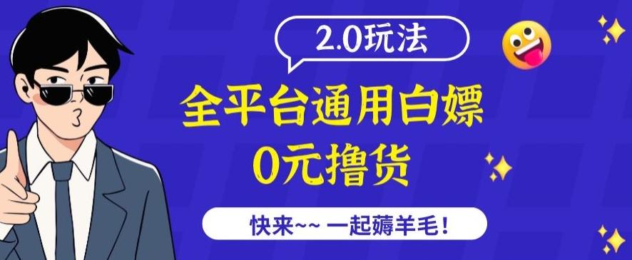 外面收费2980的全平台通用白嫖撸货项目2.0玩法【仅揭秘】-一新网创