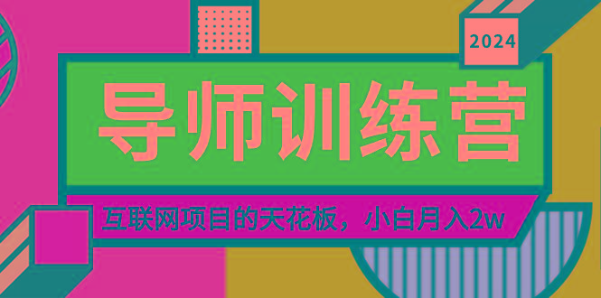 《导师训练营》精准粉丝引流的天花板，小白月入2w-一新网创