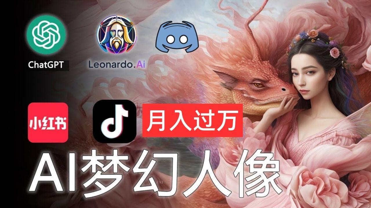 AI摄影梦幻人像：零基础也能月入过万的秘密-一新网创