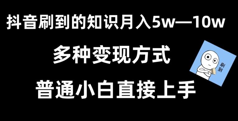 抖音刷到的知识，每天只需2小时，日入2000+，暴力变现，普通小白直接上手【揭秘】-一新网创