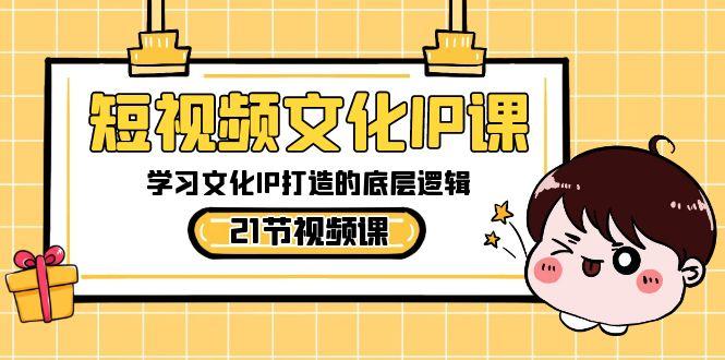 短视频文化IP课，学习文化IP打造的底层逻辑(21节课)-一新网创