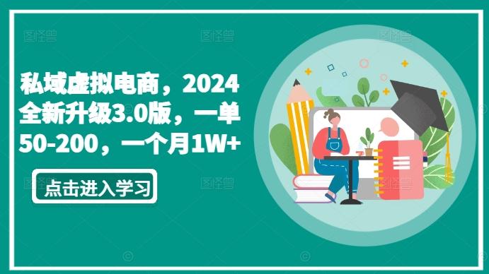 私域虚拟电商，2024全新升级3.0版，一单50-200，一个月1W+【揭秘】-一新网创