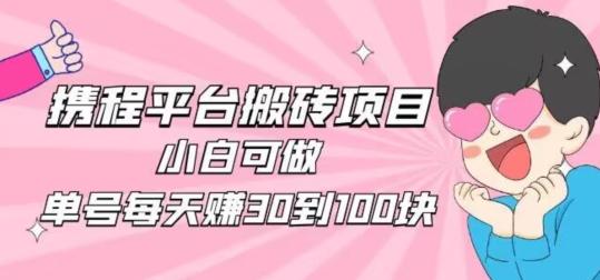 携程旅游搬砖新玩法，日入100+小白可直接上手-一新网创