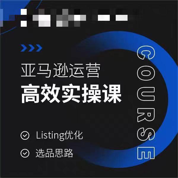 亚马逊运营高效实操课，Listing优化，选品思路-一新网创